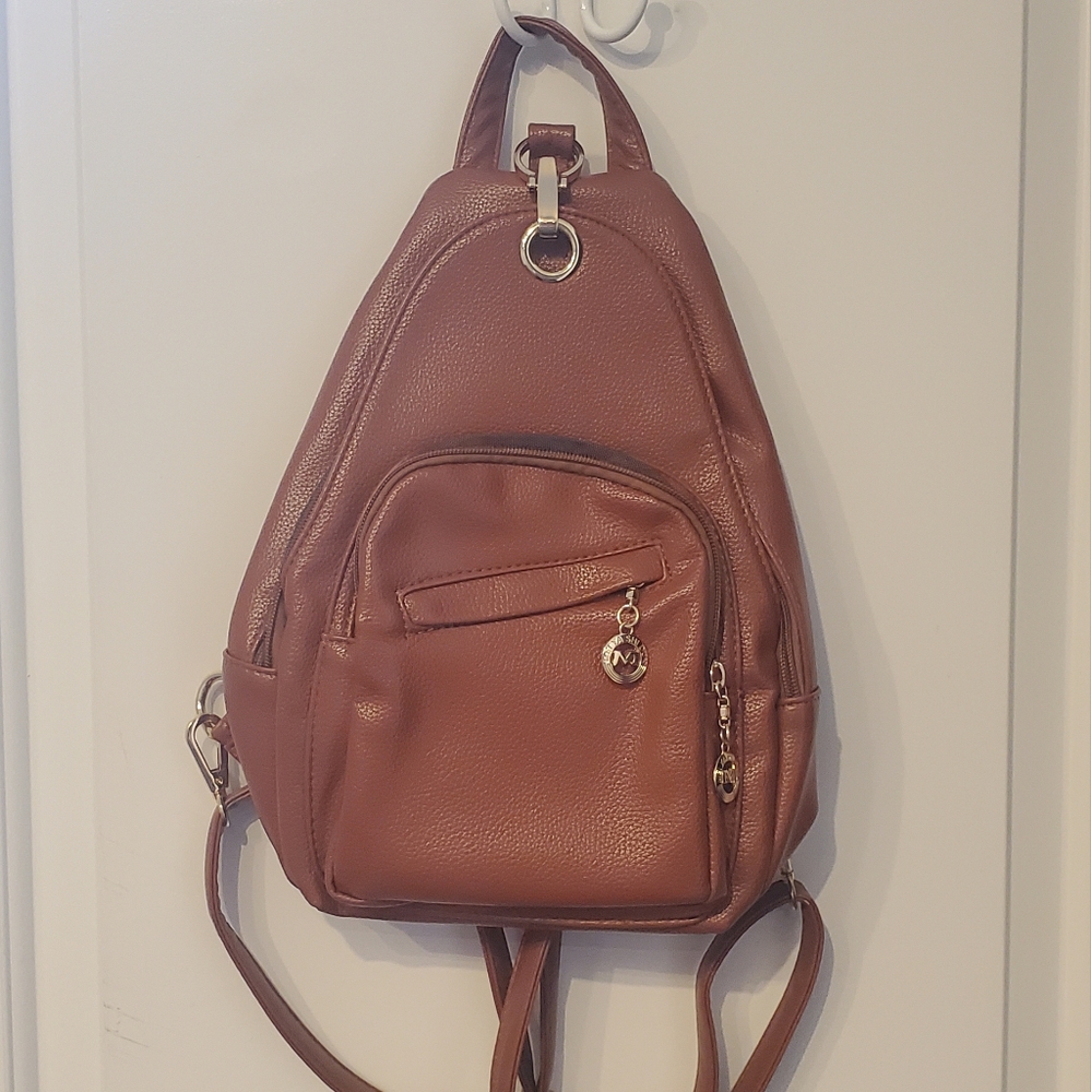 Brown Convertable Backpack Purse - image 1